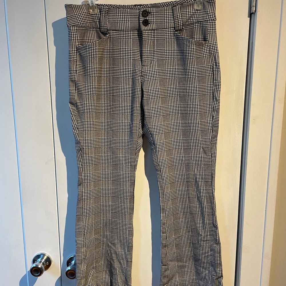 Torrid Black & White Plaid Premium Ponte Trouser